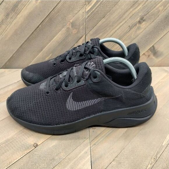 Nike Flex Experience 11 Next‎ Nature Running Shoes Mens Size 9 Wide Triple Black main image 4